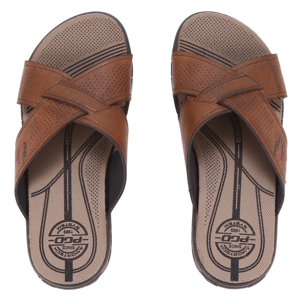 Chinelo Couro Pegada Masculino - Marrom Claro Menor preço em Chinelo Couro Pegada Masculino - Marrom Claro