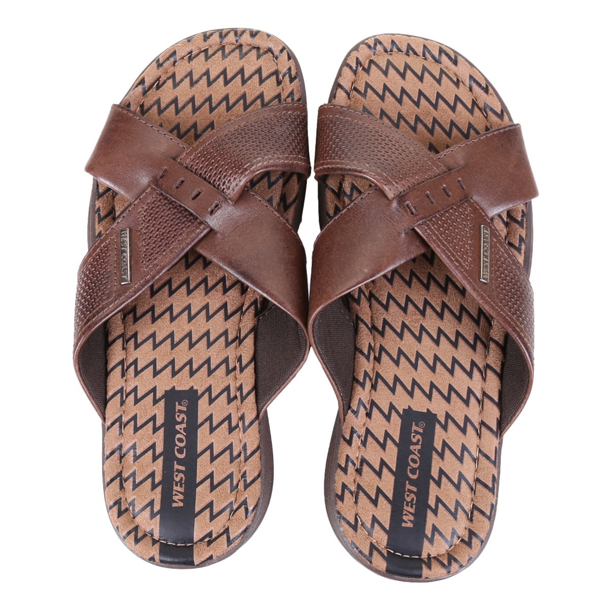 Chinelo Couro West Coast New Malta Masculino - Café Menor preço em Chinelo Couro West Coast New Malta Masculino - Café
