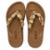 Chinelo de Dedo Feminino Moderno Tiras Pedras Flat Cacci - Caramelo