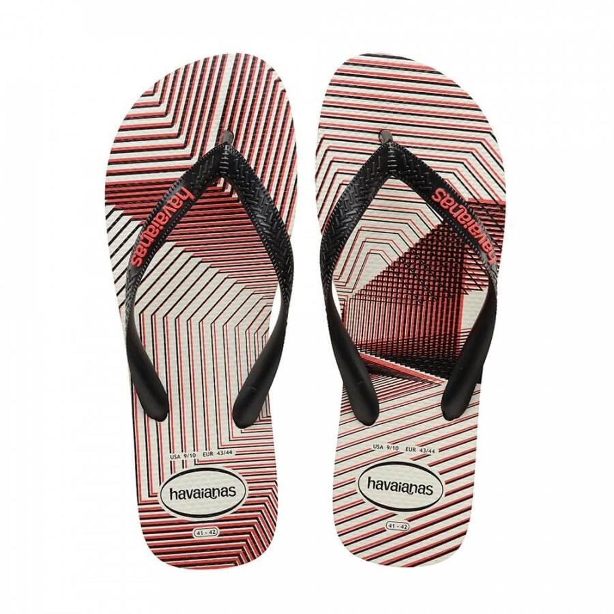 Chinelo de Dedo Havaianas Trend Masculino - Preto+Vermelho Menor preço em Chinelo de Dedo Havaianas Trend Masculino - Preto+Vermelho