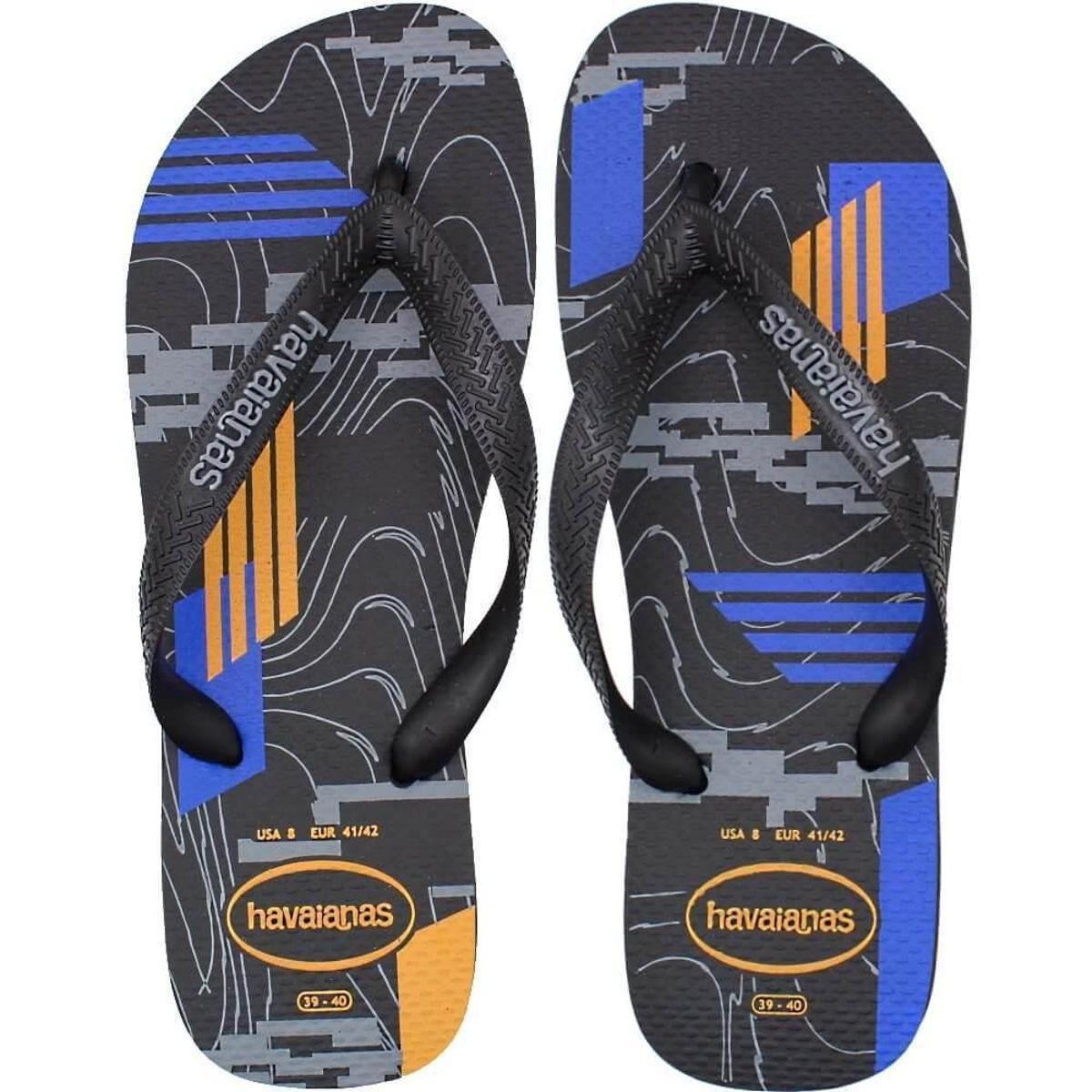 Chinelo de Dedo Havaianas Trend Masculino - Preto+Cinza Menor preço em Chinelo de Dedo Havaianas Trend Masculino - Preto+Cinza