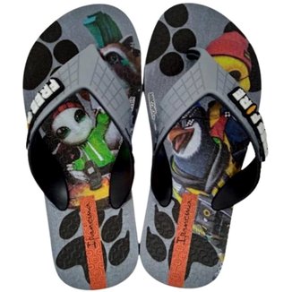 Chinelo de Dedo Infantil Masculino Ipanema Free Fire 26966 - Azul/Vermelho - 25
