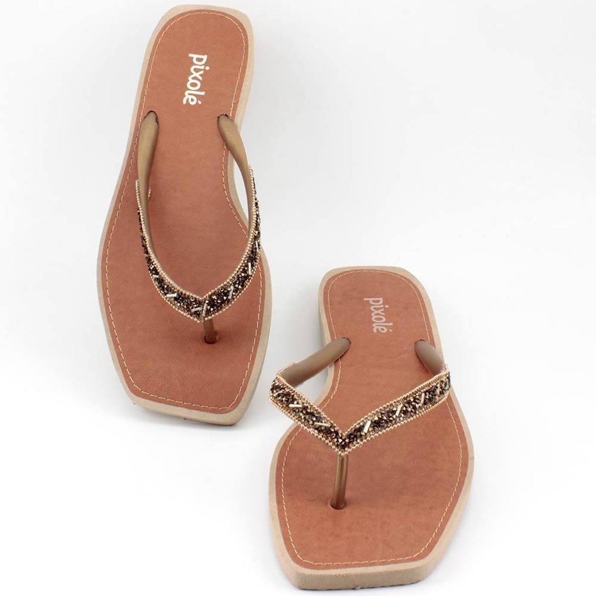 Chinelo de dedo Pixolé CQ49 - Ouro | Zattini