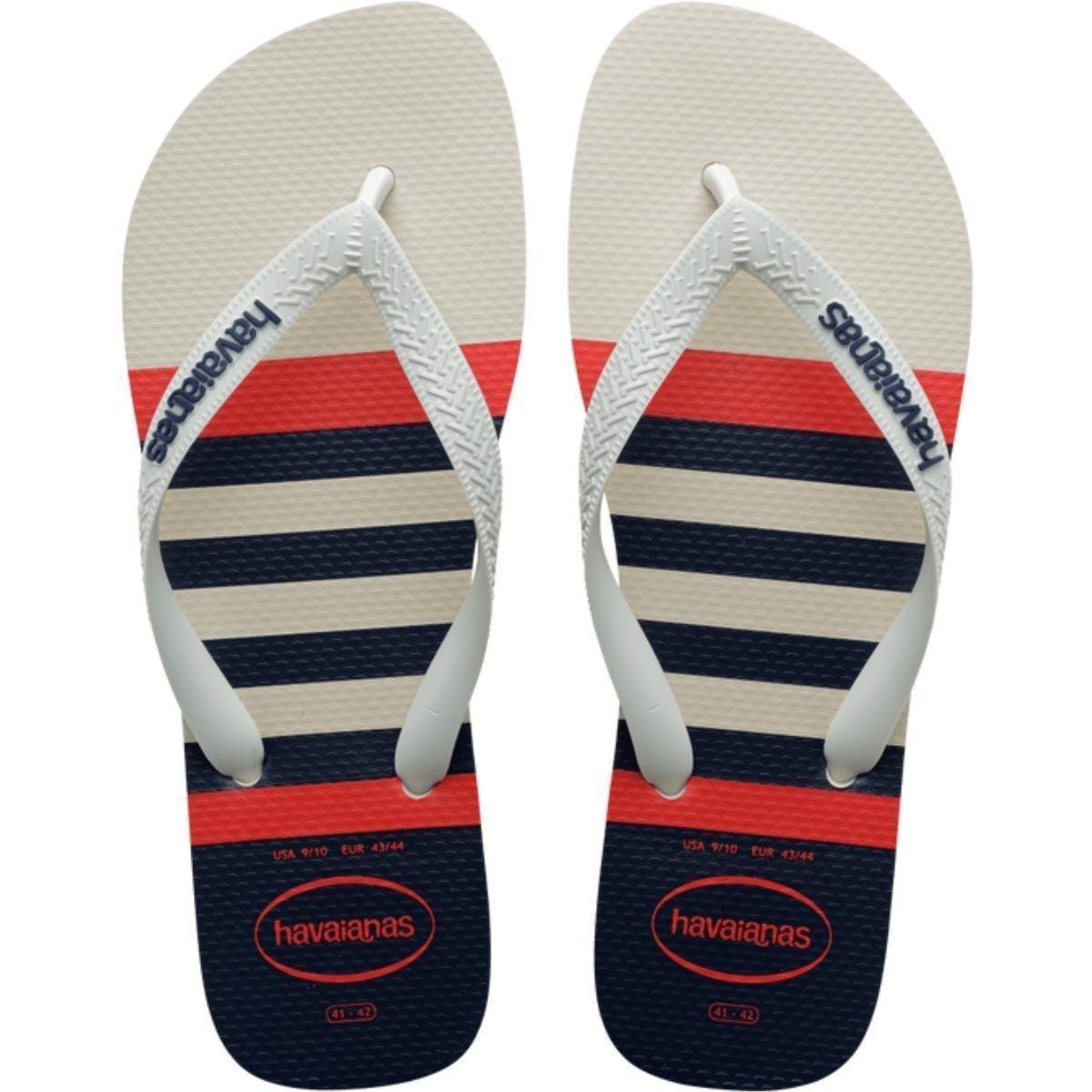 Chinelo Dedo Casual Masculino Borracha Havaianas Top Nautical Menor preço em Chinelo Dedo Casual Masculino Borracha Havaianas Top Nautical