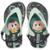 Chinelo Dedo Infantil Baby Menino Borracha Turma Da Monica 26791 - Preto+verde