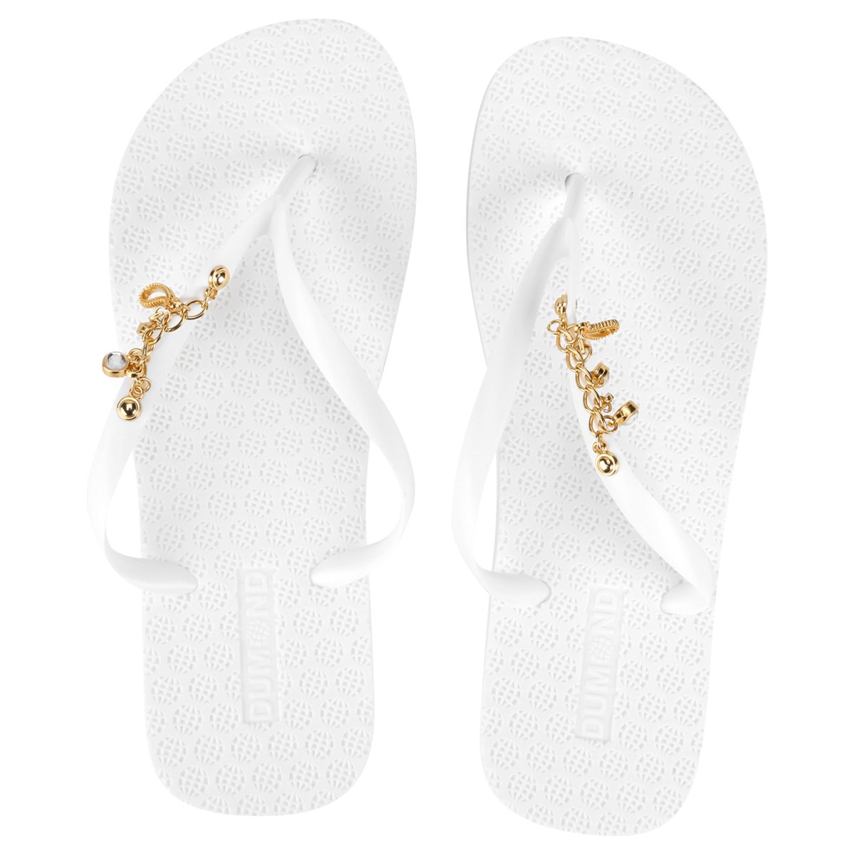 Chinelo Dumond Corrente Pingentes - Branco | Zattini
