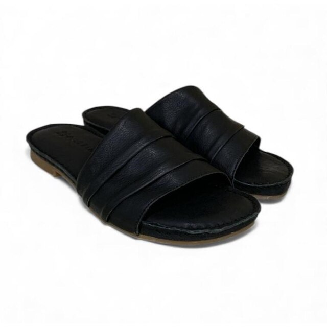 Chinelo Feminina Moscardini em Couro 347416 Prata Velho 34