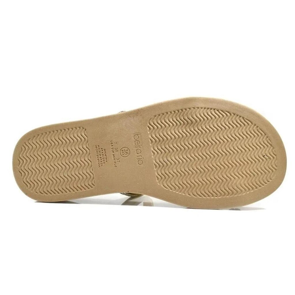 Chinelo Feminina Tiras Strass Confortável Casual Beira Rio