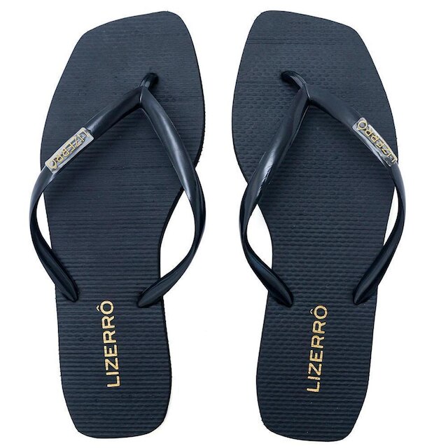 Chinelo Feminino Borracha Quadrado Tiras Dia a Dia
