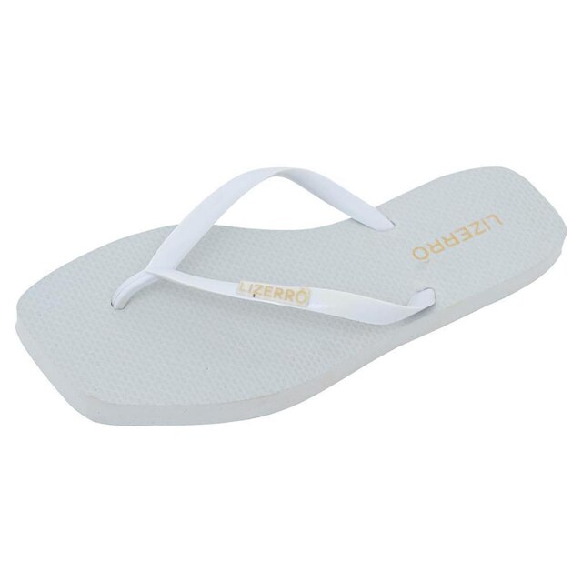 Chinelo Feminino Borracha Quadrado Tiras Dia a Dia