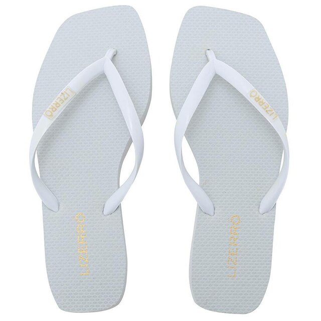 Chinelo Feminino Borracha Quadrado Tiras Dia a Dia