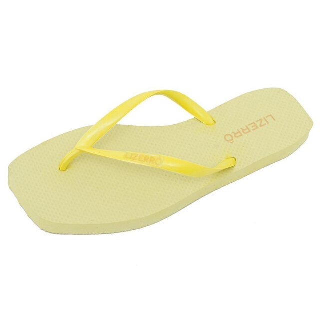 Chinelo Feminino Borracha Quadrado Tiras Dia a Dia