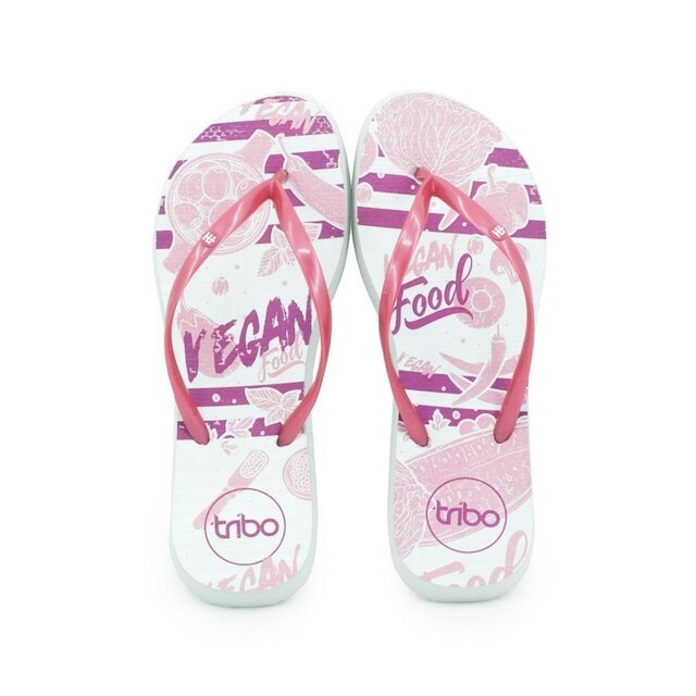 Chinelo Feminino Borracha Tiras Estampado Dia a Dia