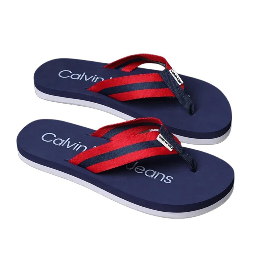 Chinelo Feminino Calvin Klein Cadarço Stripe CF5PC43CH854