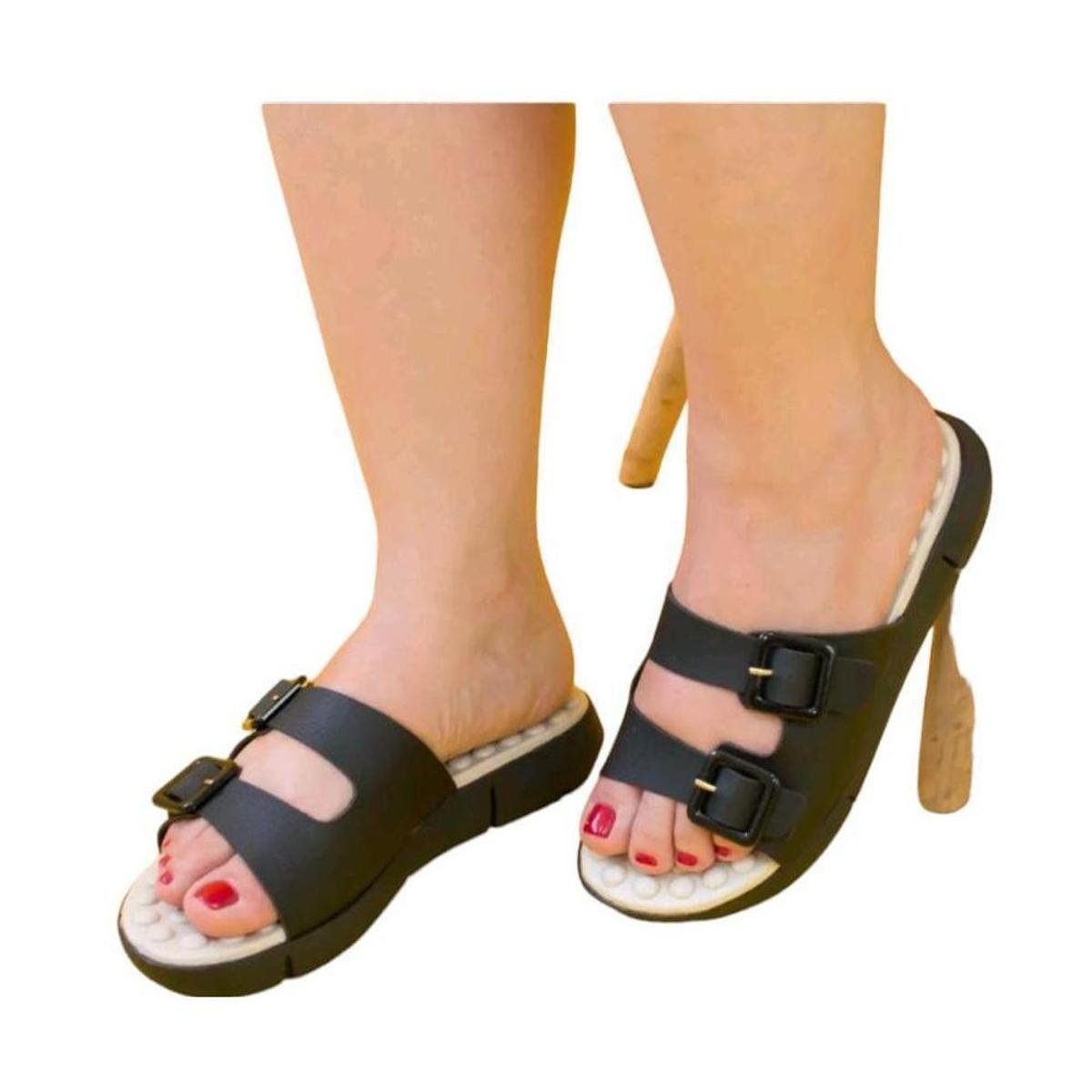 Chinelo Feminino Conforto Ortopédico Macio Massageador Menor preço em Chinelo Feminino Conforto Ortopédico Macio Massageador