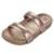 Chinelo Feminino Fácil Calce Flatform Metalizado Bestie Zaxy - Rosê