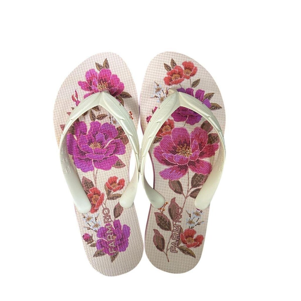 Chinelo Feminino Farm Rio Rainbow Print J1006000220006U Nude