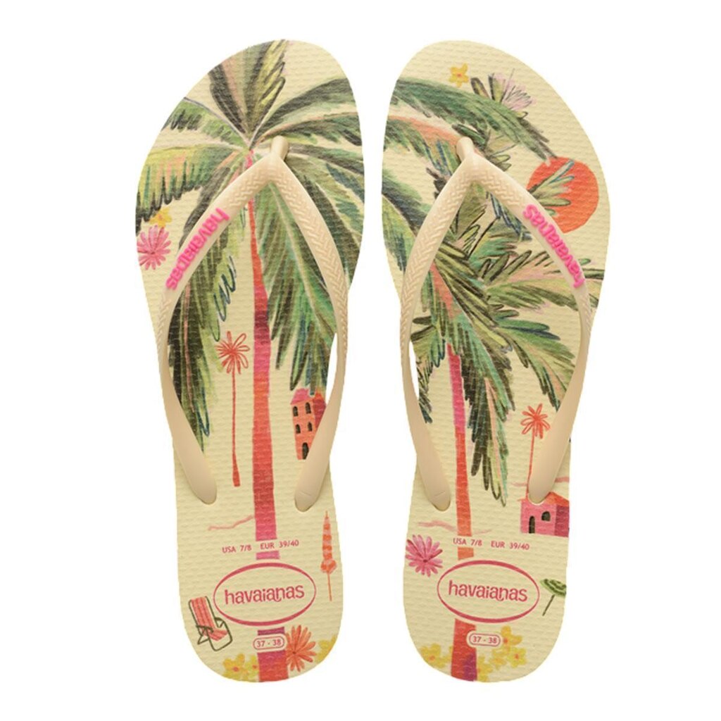 Chinelo Feminino Havaianas Slim Summer Bliss Amarelo - 4149