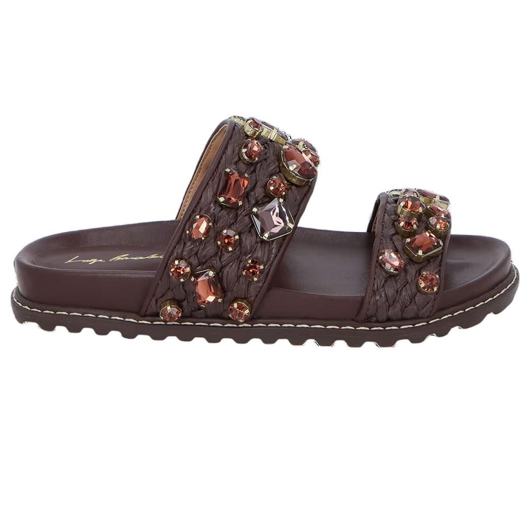 Chinelo Feminino Luiza Barcelos Papete Marrom Coffee - 12350