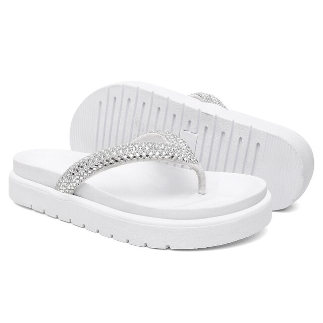 Chinelo  Feminino Sandália Papete De Dedo Leve Conforto Dia a Dia