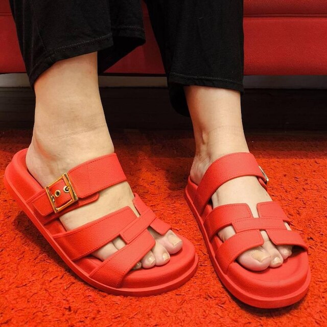 Chinelo Feminino Tira H Conforto Moderno Tendência Cacci