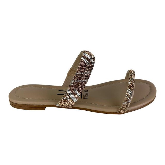 Chinelo Feminino Vizzano Rasteirinha com Brilho Conforto