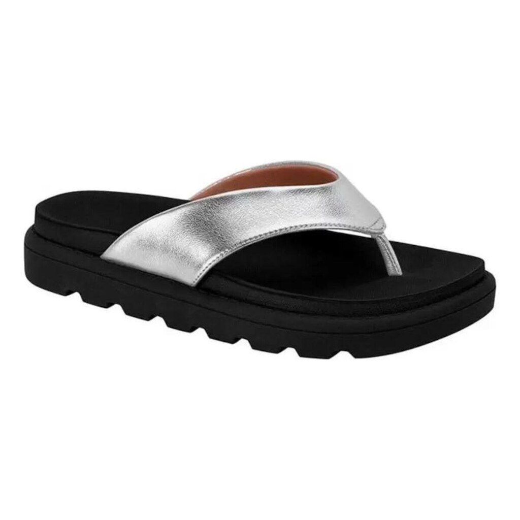 Chinelo Feminino Vizzano Tratorado Metalizado 6459.126 Prata 39
