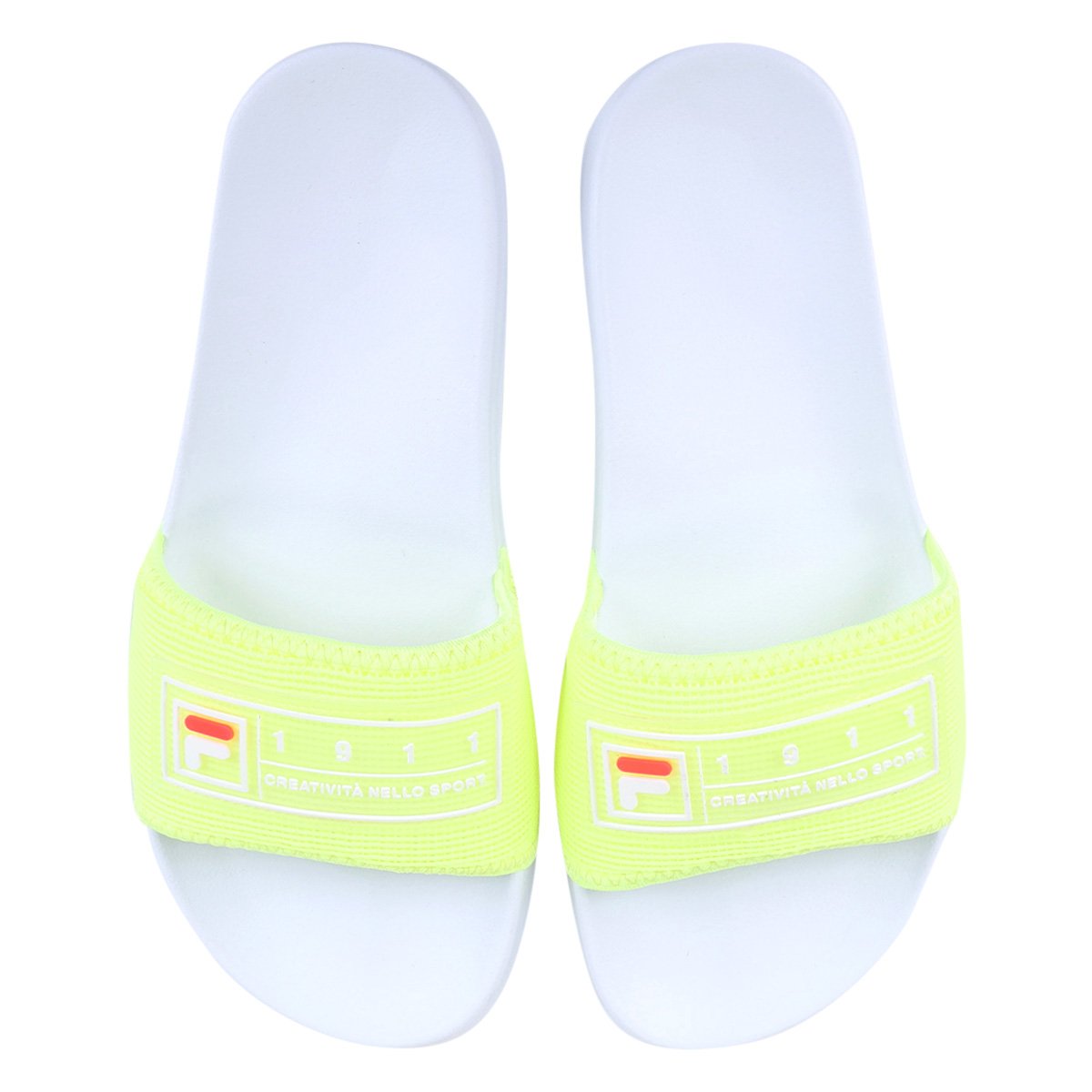 Chinelo Fila Drifter Mesh Feminino - Verde Limão+Pink Menor preço em Chinelo Fila Drifter Mesh Feminino - Verde Limão+Pink