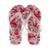 Chinelo Flip Flop Tropical Brasil - Branco+Vermelho