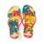 Chinelo Flip Flop Tropical Brasil - Branco+Vermelho