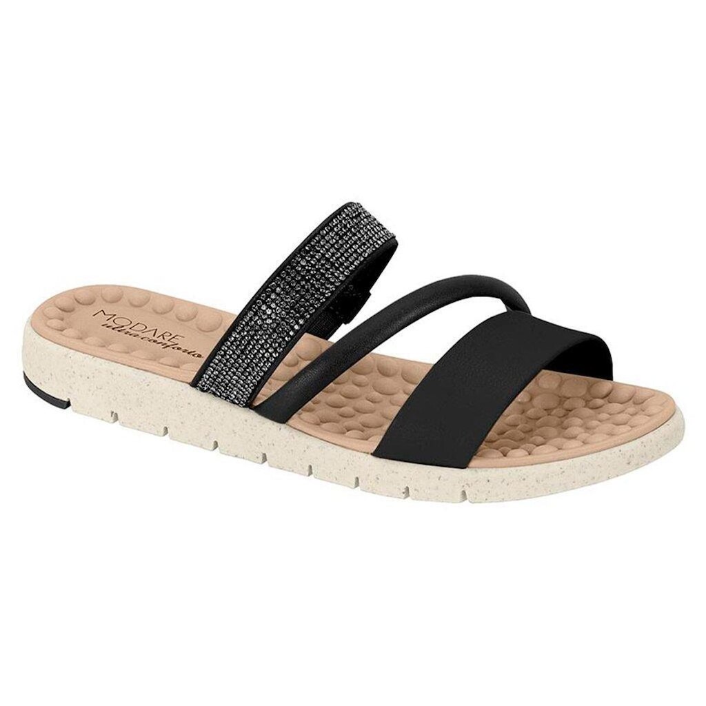 Chinelo Gaspea Modare Conforto Strass Ortopédico 7162 221