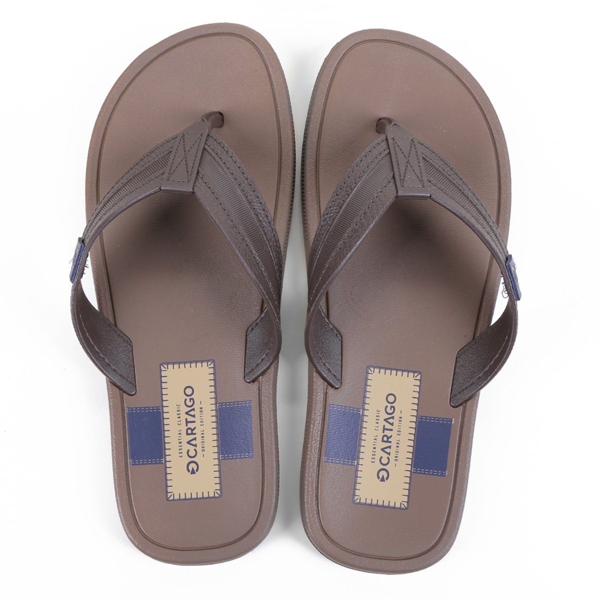 Chinelo Grendene Cartago Maiorca Masculino - Marrom Escuro Menor preço em Chinelo Grendene Cartago Maiorca Masculino - Marrom Escuro