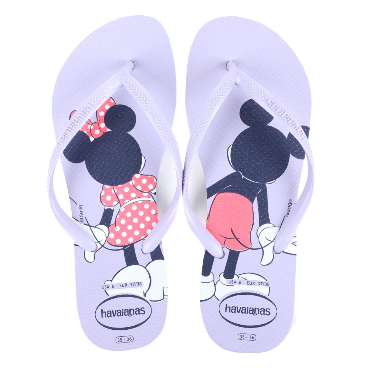 Chinelo Havaianas Disney Minnie FC Feminino - Lilás Menor preço em Chinelo Havaianas Disney Minnie FC Feminino - Lilás