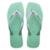 Chinelo Havaianas Feminino Slim Square Glitter Com NF - Verde claro