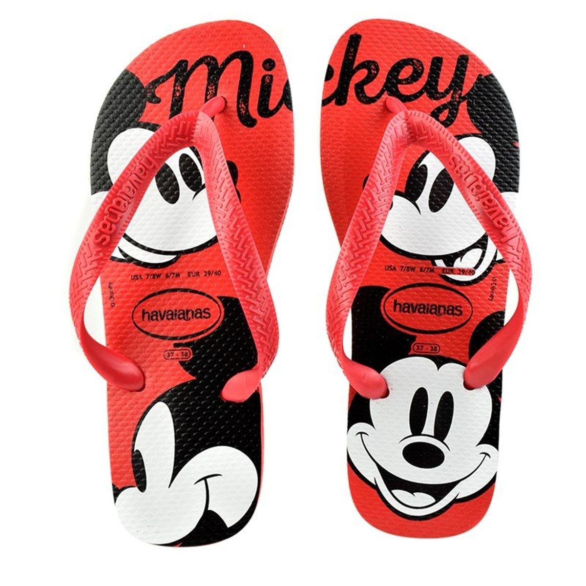 chinelo havaianas do mickey feminino