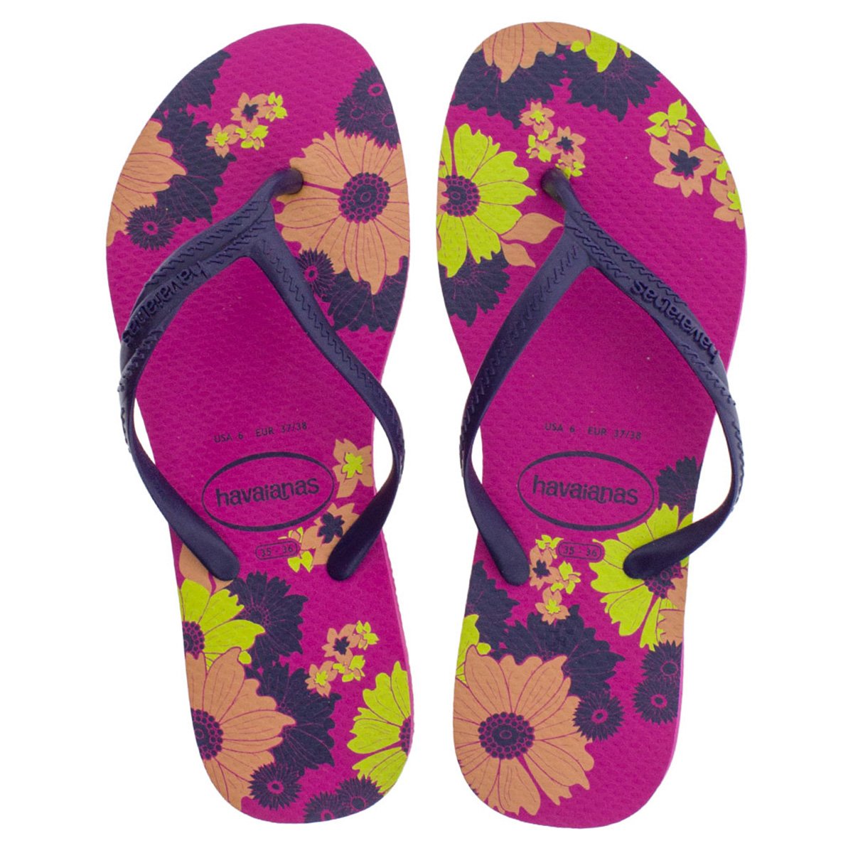 Chinelo Havaianas Romântica Floral Feminino - Rosa Escuro+Pink é ruim? Chinelo Havaianas Romântica Floral Feminino - Rosa Escuro+Pink é boa?