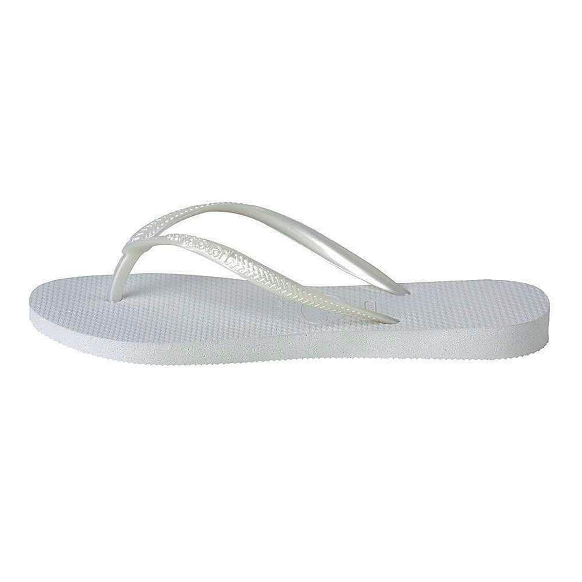 Chinelo Havaianas Slim Com Tiras Justas - 7000030 N - Branco Menor preço em Chinelo Havaianas Slim Com Tiras Justas - 7000030 N - Branco