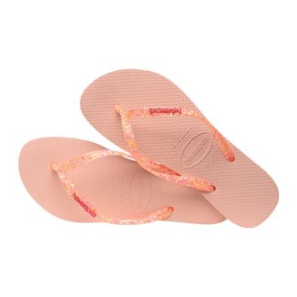 Chinelo Havaianas Slim Logo Metallic