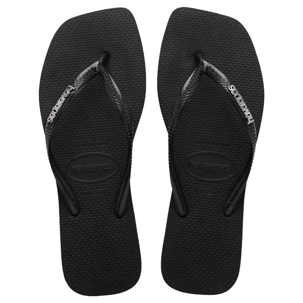 Chinelo Havaianas Slim Square Logo Metallic Feminino Menor preço em Chinelo Havaianas Slim Square Logo Metallic Feminino