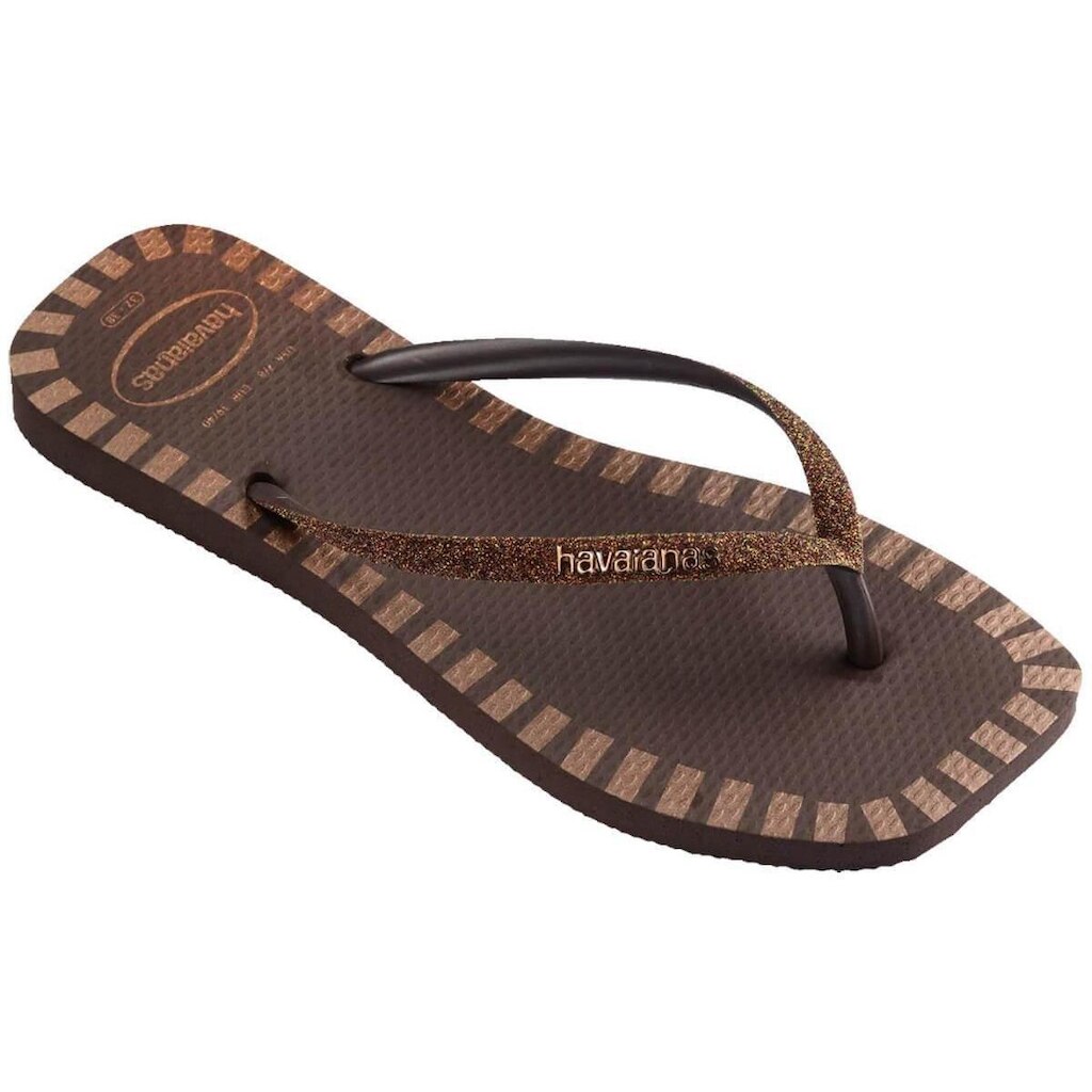 Chinelo Havaianas Square Glitter Contour