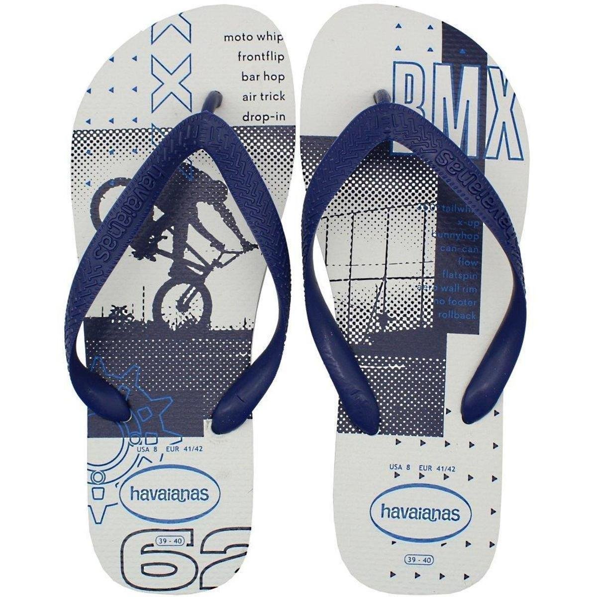 Chinelo Havaianas Top Athletic Masculino - Marinho+Branco Menor preço em Chinelo Havaianas Top Athletic Masculino - Marinho+Branco