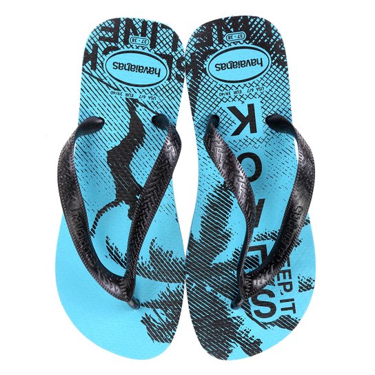 Chinelo Havaianas Top Athletic - Azul+Preto
