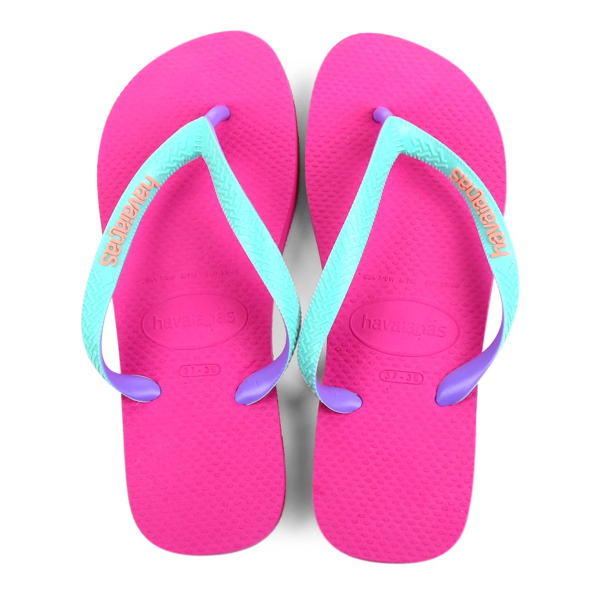 Chinelo Havaianas Top Mix - Rosa Menor preço em Chinelo Havaianas Top Mix - Rosa