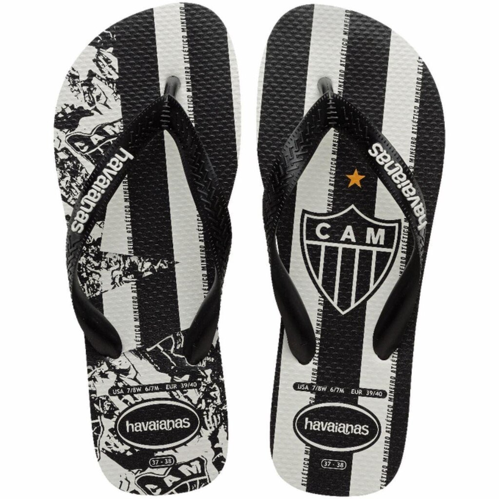 Chinelo Havaianas Top Times Atlético Mineiro Galo Unissex