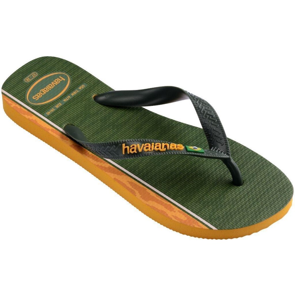 Chinelo Havaianas Verde Amarelo Top Nações Brasil 4150477