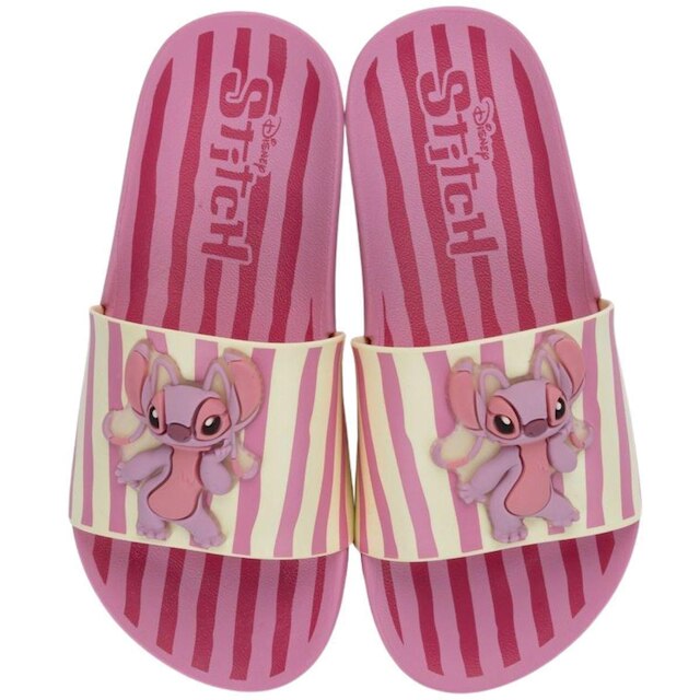 Chinelo Infantil Disney Slide Stitch Angel Menina Grendene