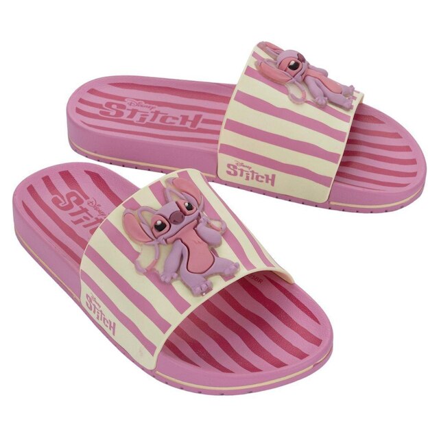 Chinelo Infantil Disney Slide Stitch Angel Menina Grendene
