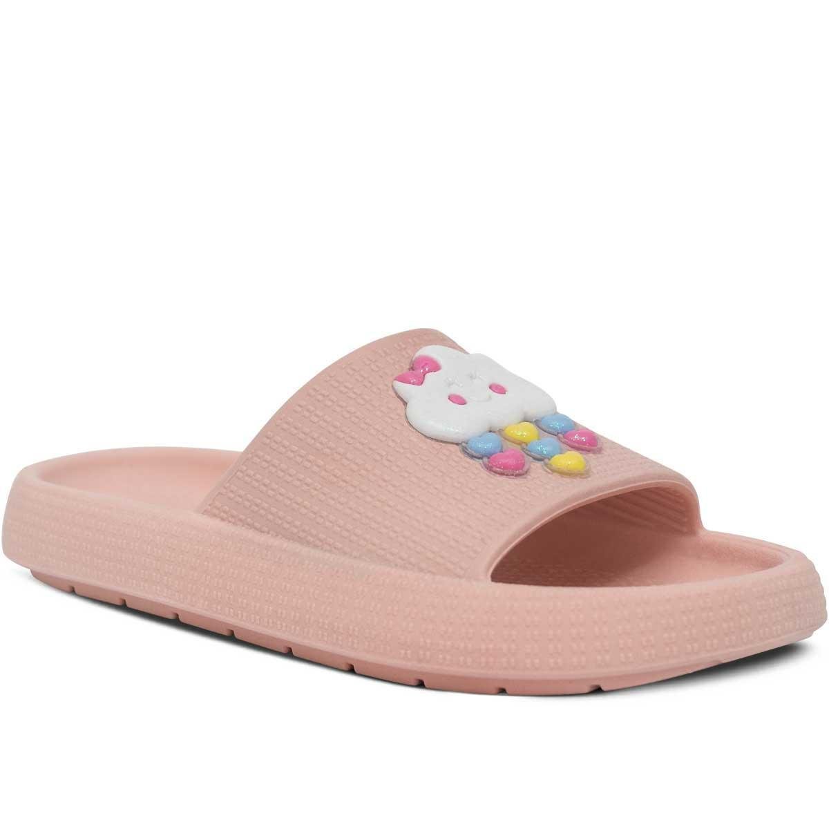 Chinelo Infantil Feminino Slide Moda Sandália Nuvem 12.52 Menor preço em Chinelo Infantil Feminino Slide Moda Sandália Nuvem 12.52