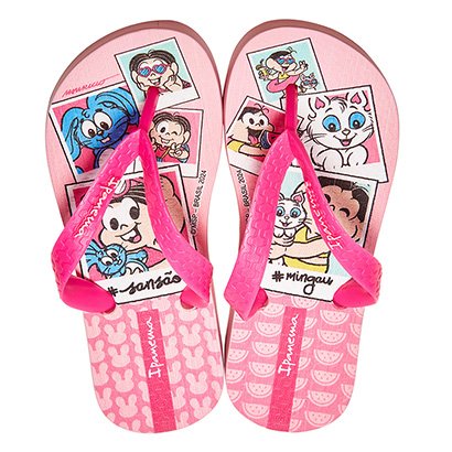 Chinelo Infantil Grendene Ipanema Turma Da Mônica Feminino - Feminino