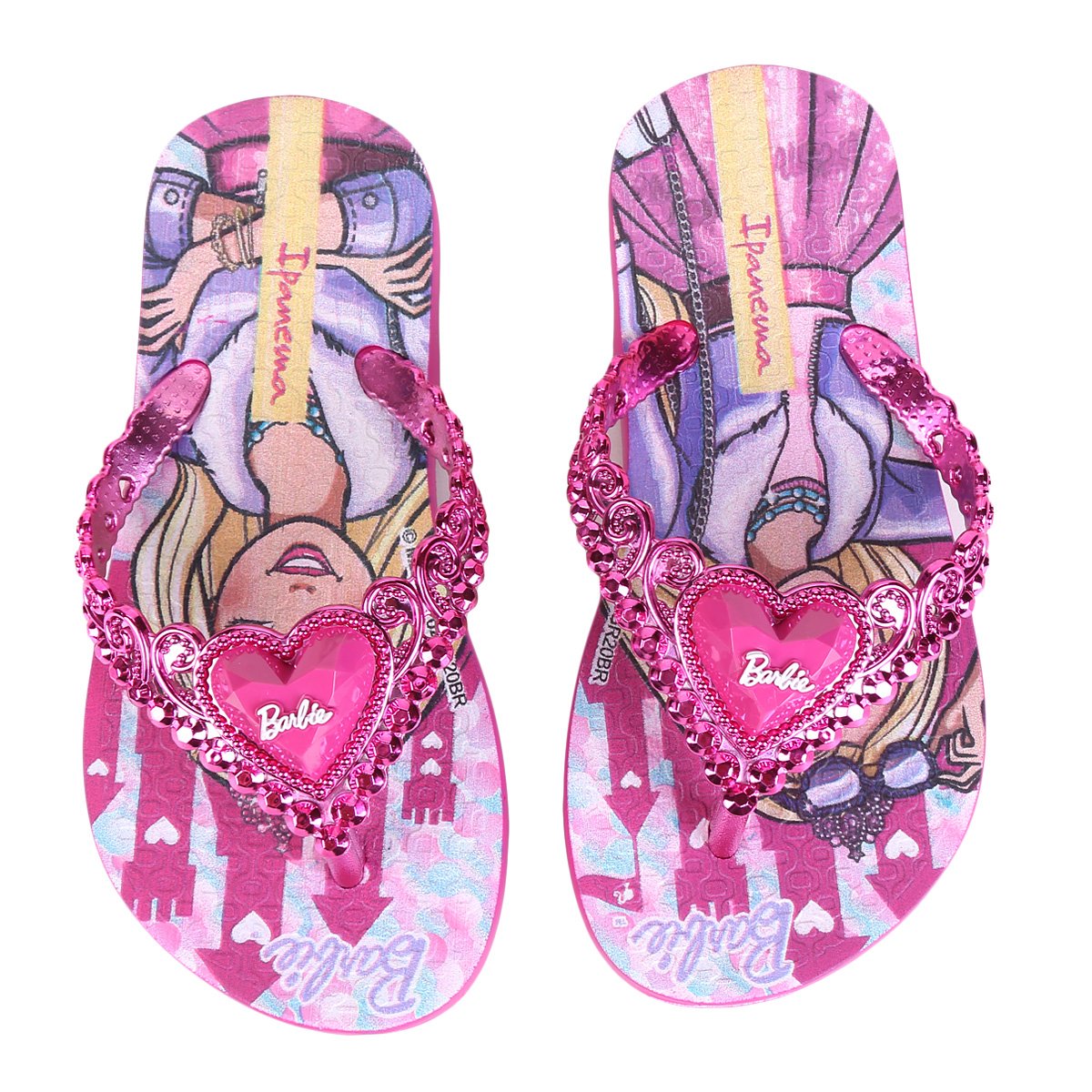 Chinelo Infantil Grendene Kids Ipanema Barbie Princesa Feminino - Rosa Menor preço em Chinelo Infantil Grendene Kids Ipanema Barbie Princesa Feminino - Rosa